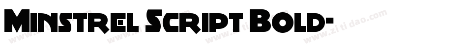 Minstrel Script Bold字体转换